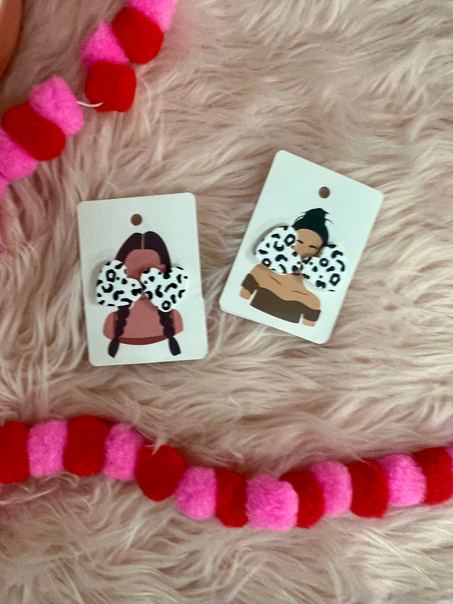 Clay Heart Studs