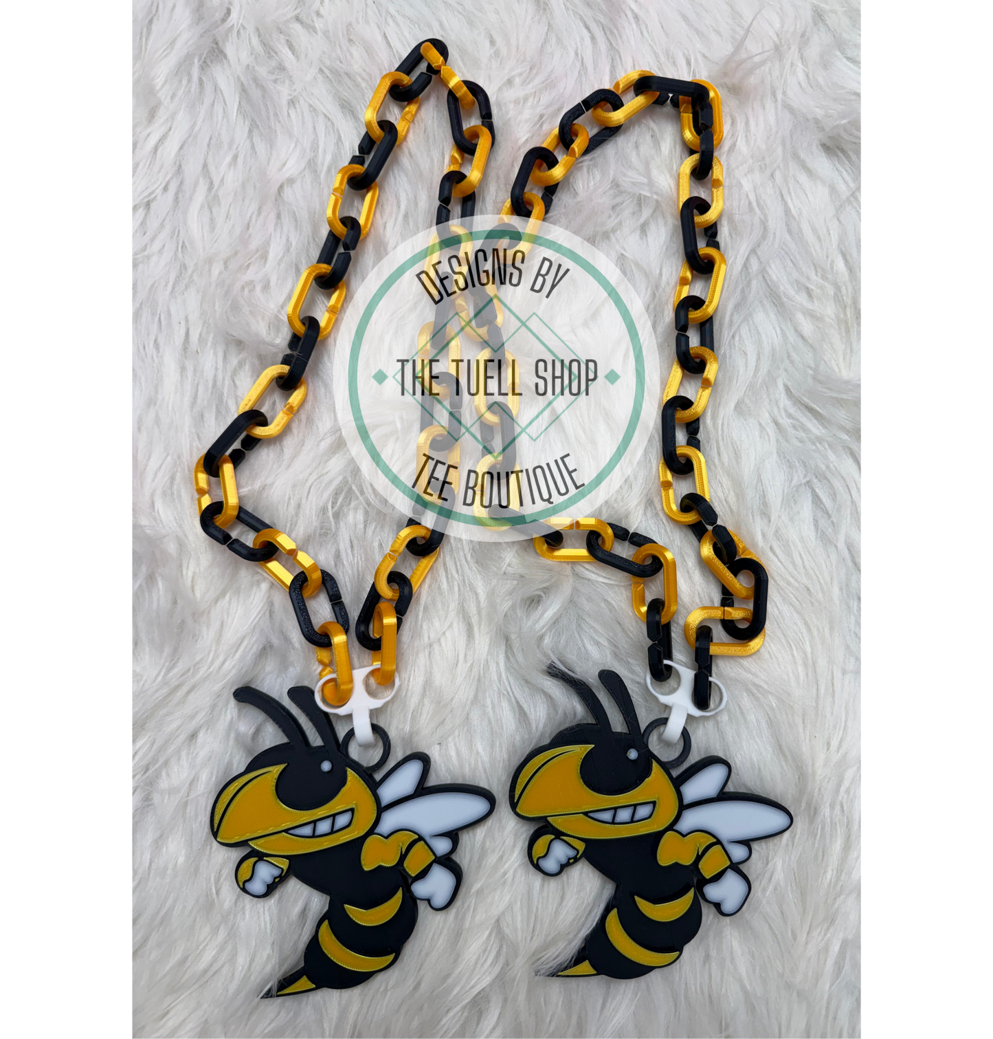 Gold/Black Yellowjacket Necklace