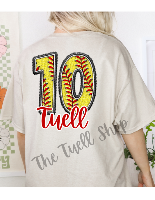 Customize Softball Tee
