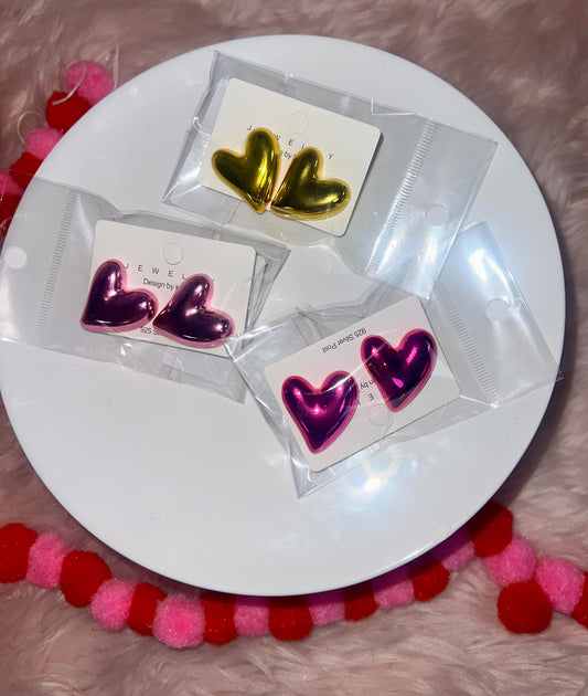 Metallic Stud Earring