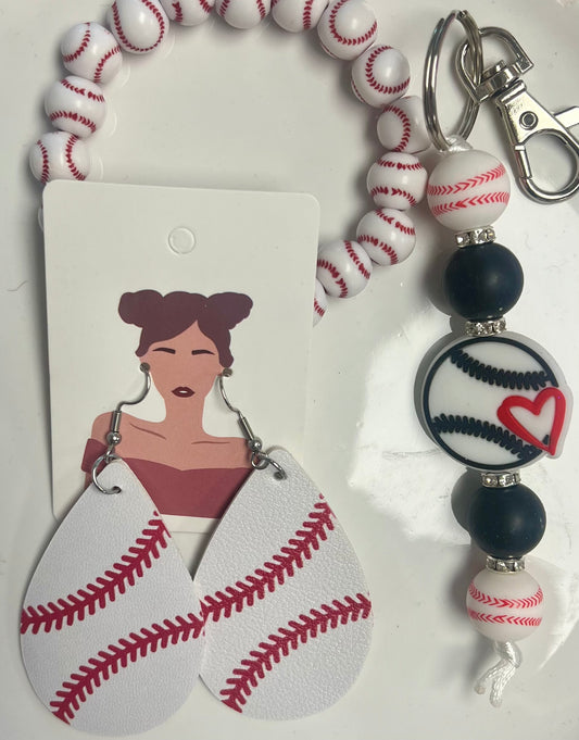 Baseball Earrings