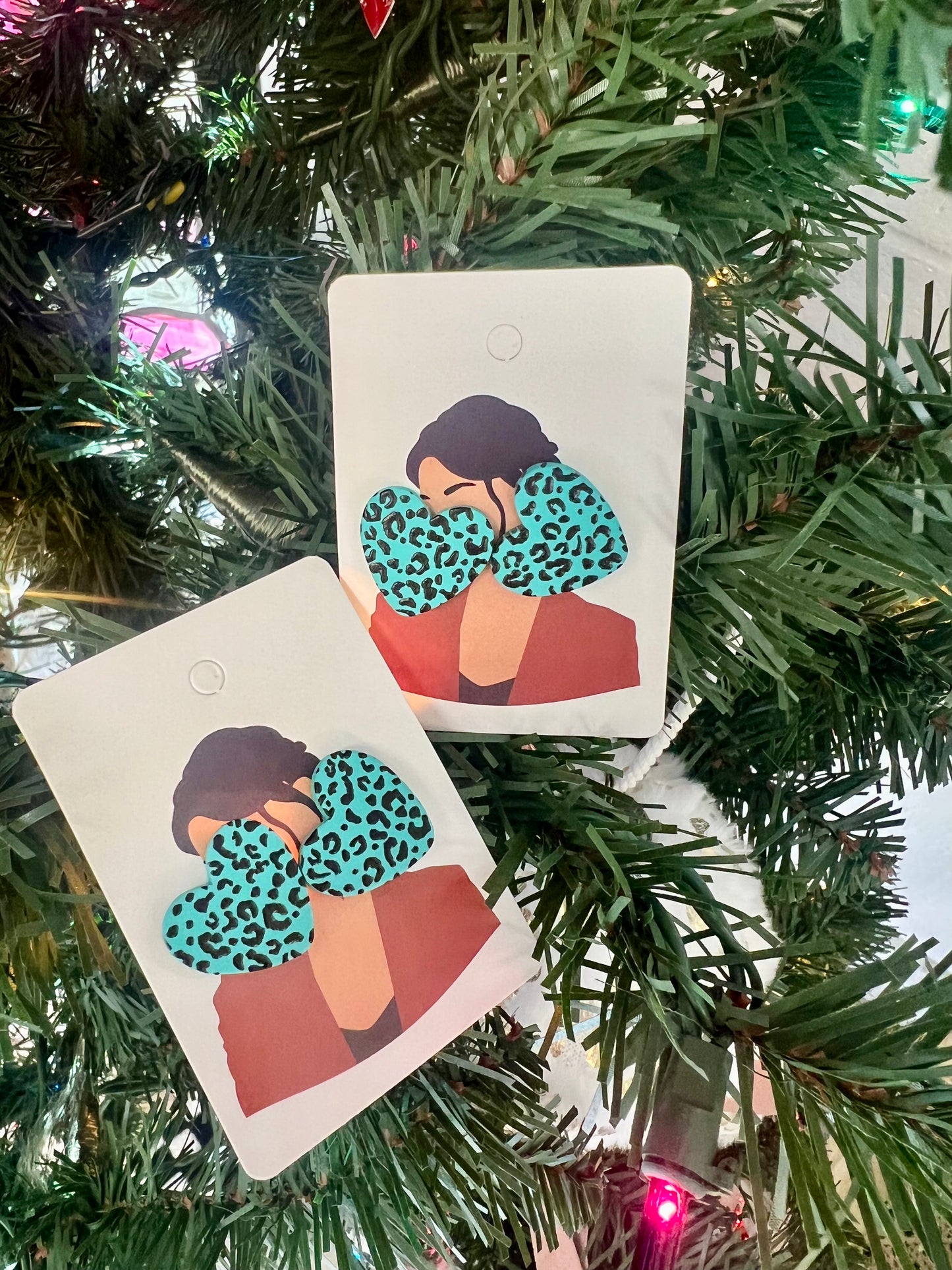 Clay Heart Studs