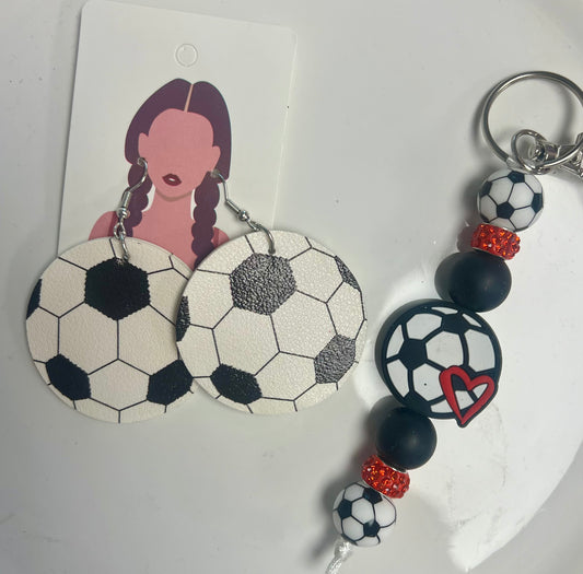 Soccer Earrings