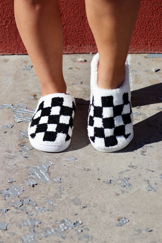 Checkered Slippers