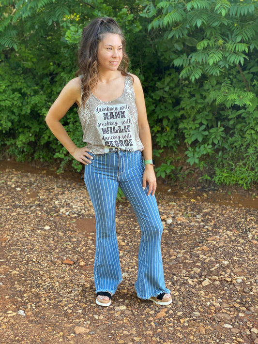 Cello High Rise Flare Jeans