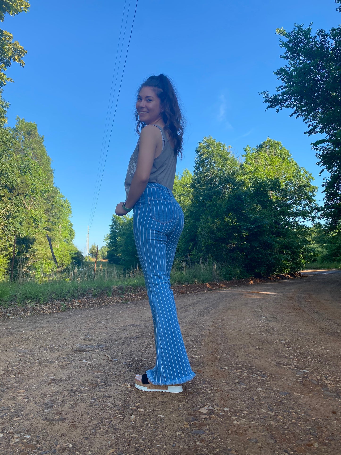 Cello High Rise Flare Jeans