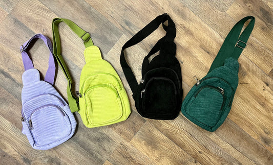 Corduroy Sling Bags