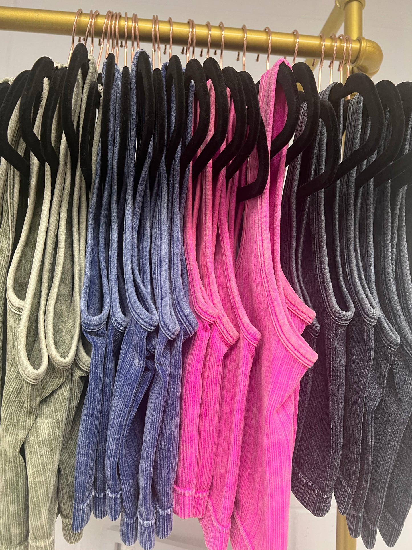Washed Ribbed Cropped Top