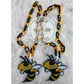 Gold/Black Yellowjacket Necklace