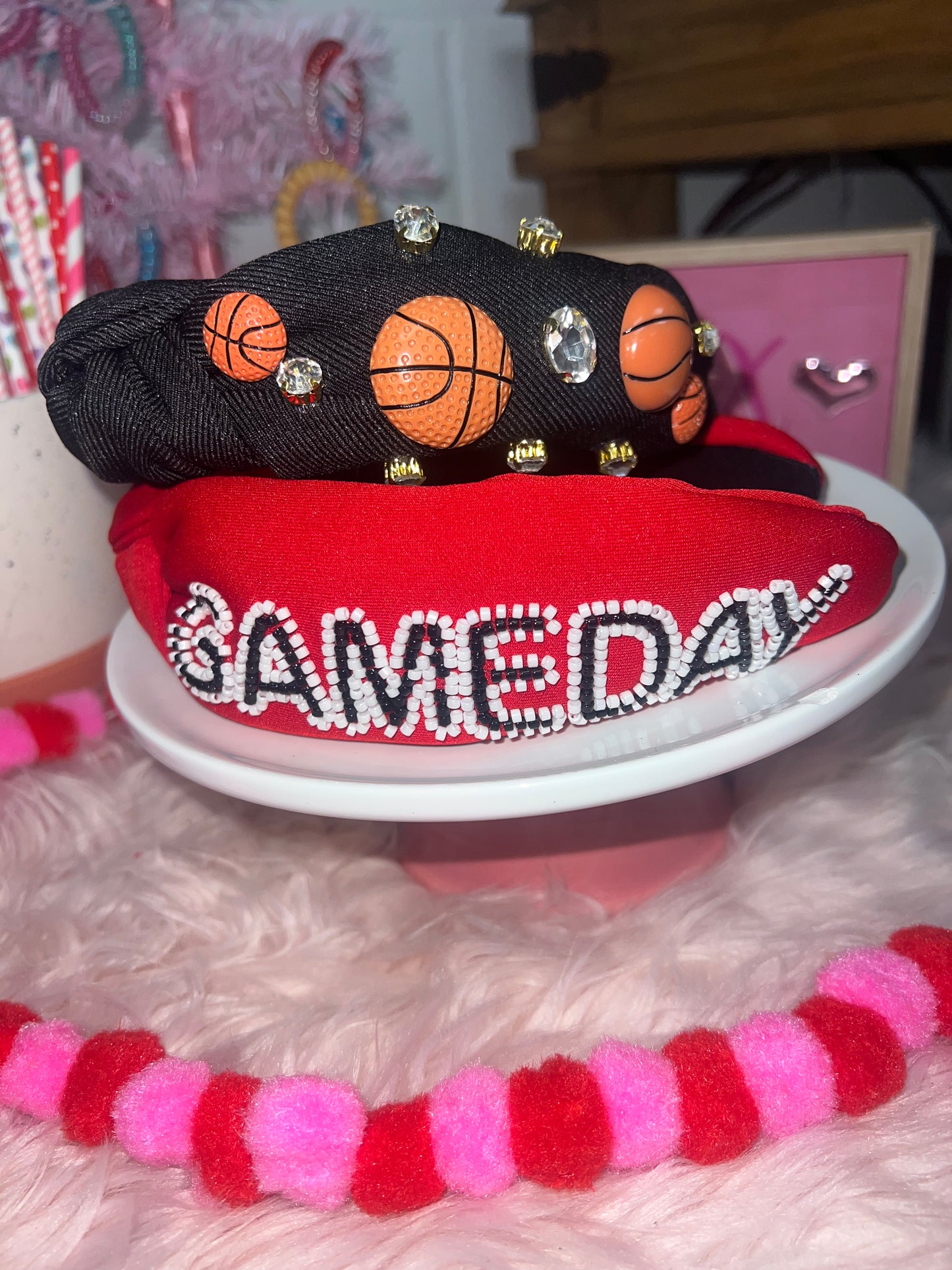 Basketball Jeweled Headband