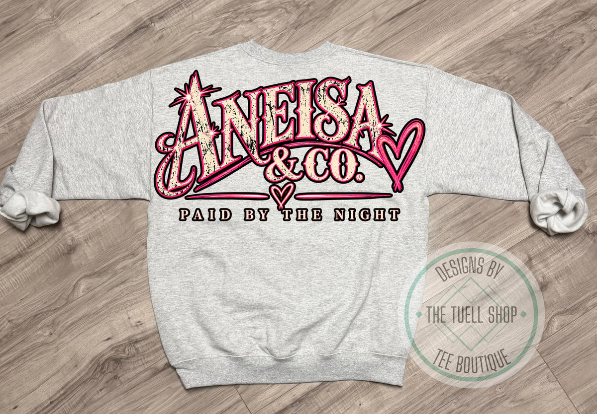 Aneisa & Co Sweatshirt | Full Coverage Front