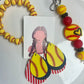Softball Triple Layers Earrings