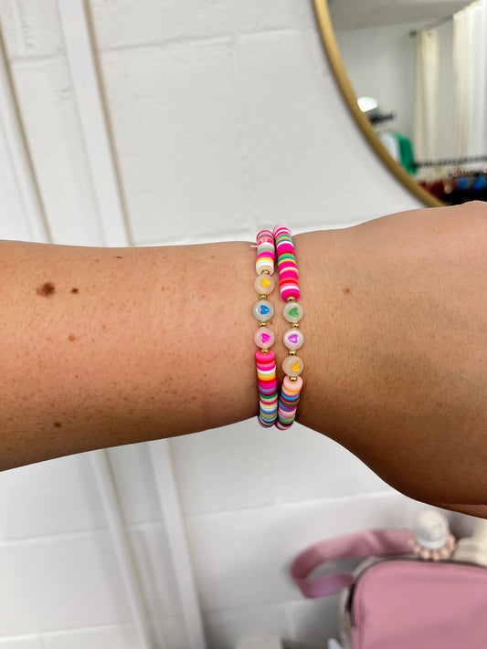 Kira Multicolor Heart Bracelet