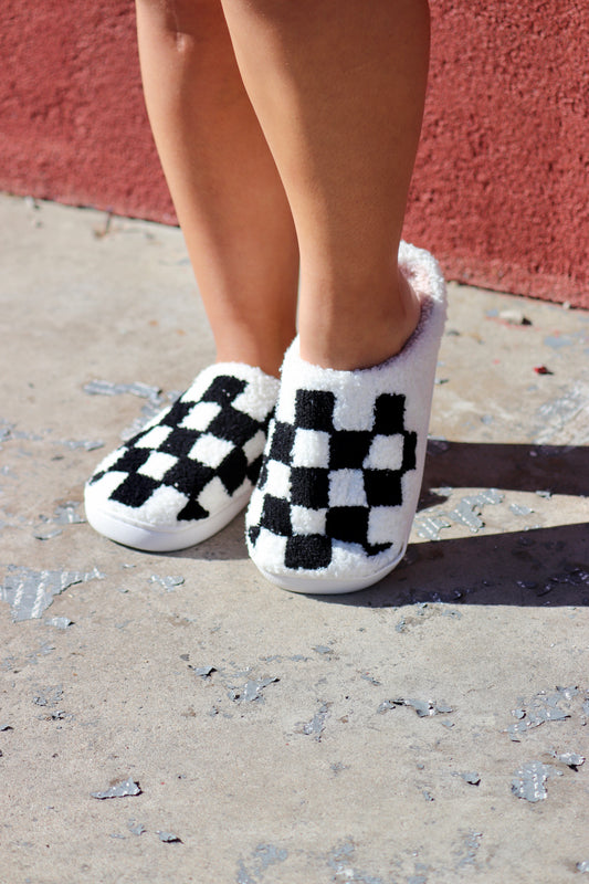 Checkered Slippers