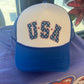 USA Blue Trucker Hat