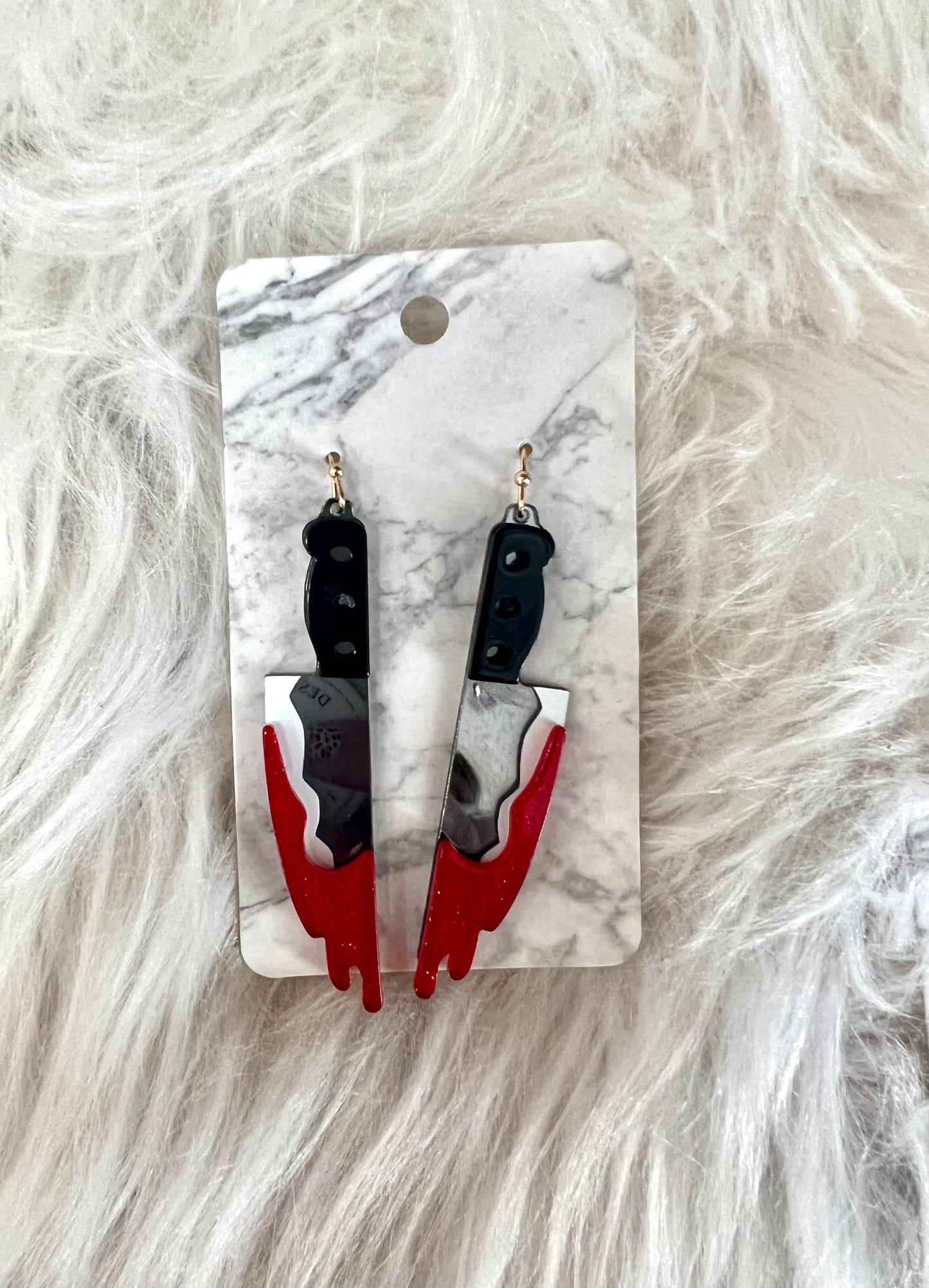 Bloody Knife Earrings